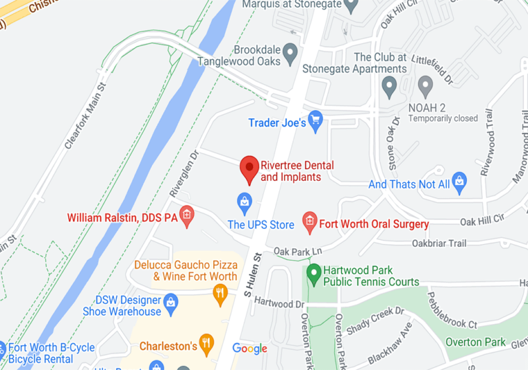 google map image of dental office location